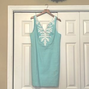 COPY - Lilly Pulitzer coral reef turquoise dress